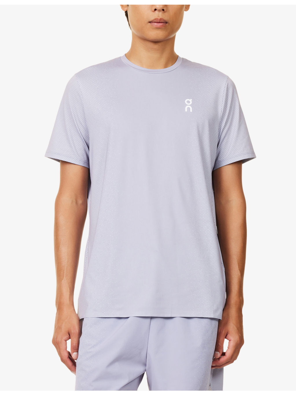 Court Brand-Print Stretch-Woven T-Shirt - 3