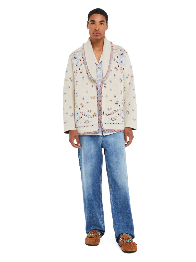 Alanui Bandana Jacquard Cardigan outlook