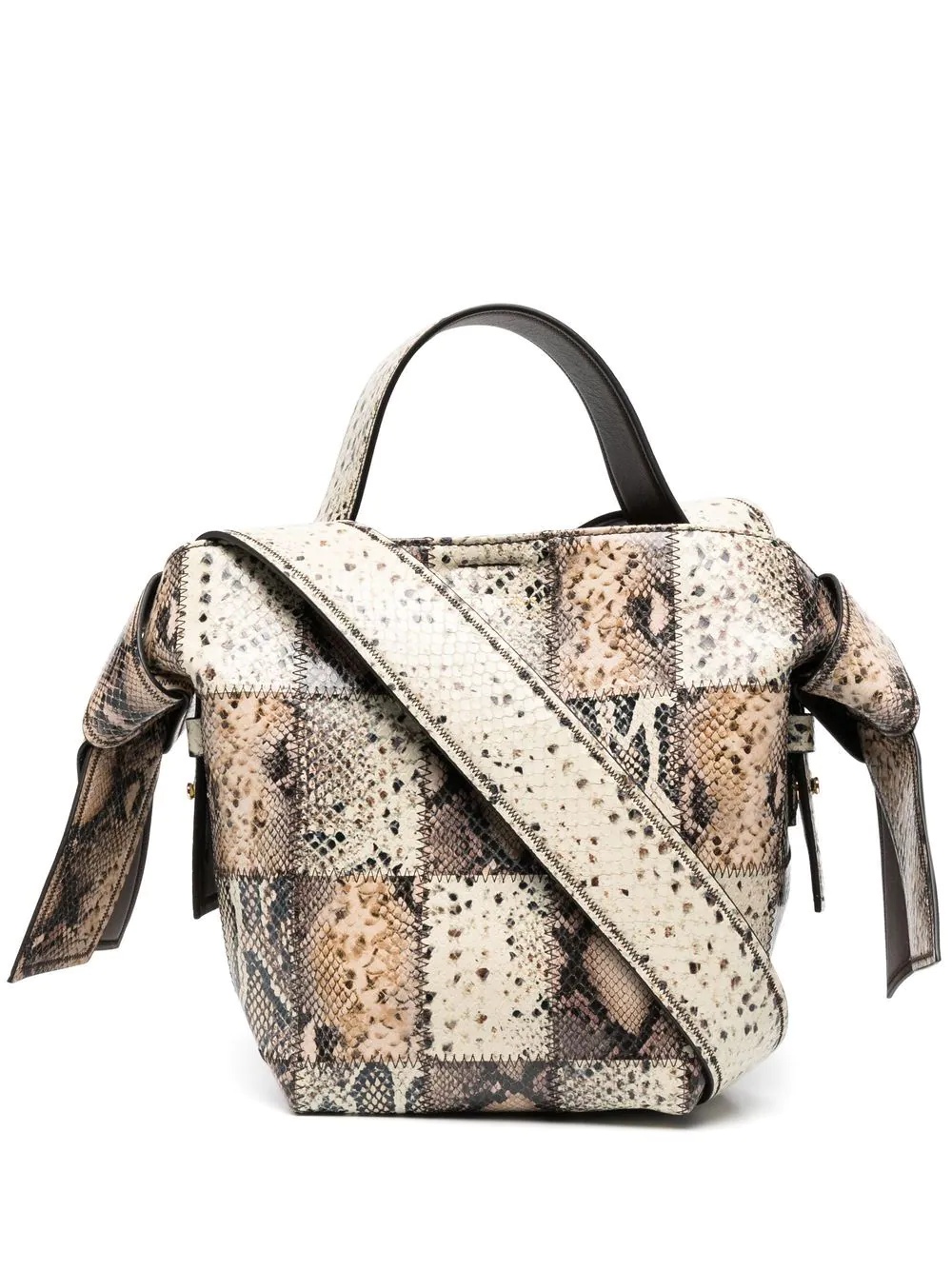 Musubi mini snakeskin-effect bag - 1