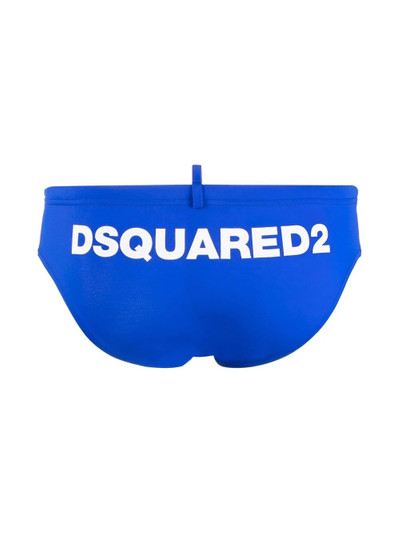 DSQUARED2 logo-print swimming trunks outlook