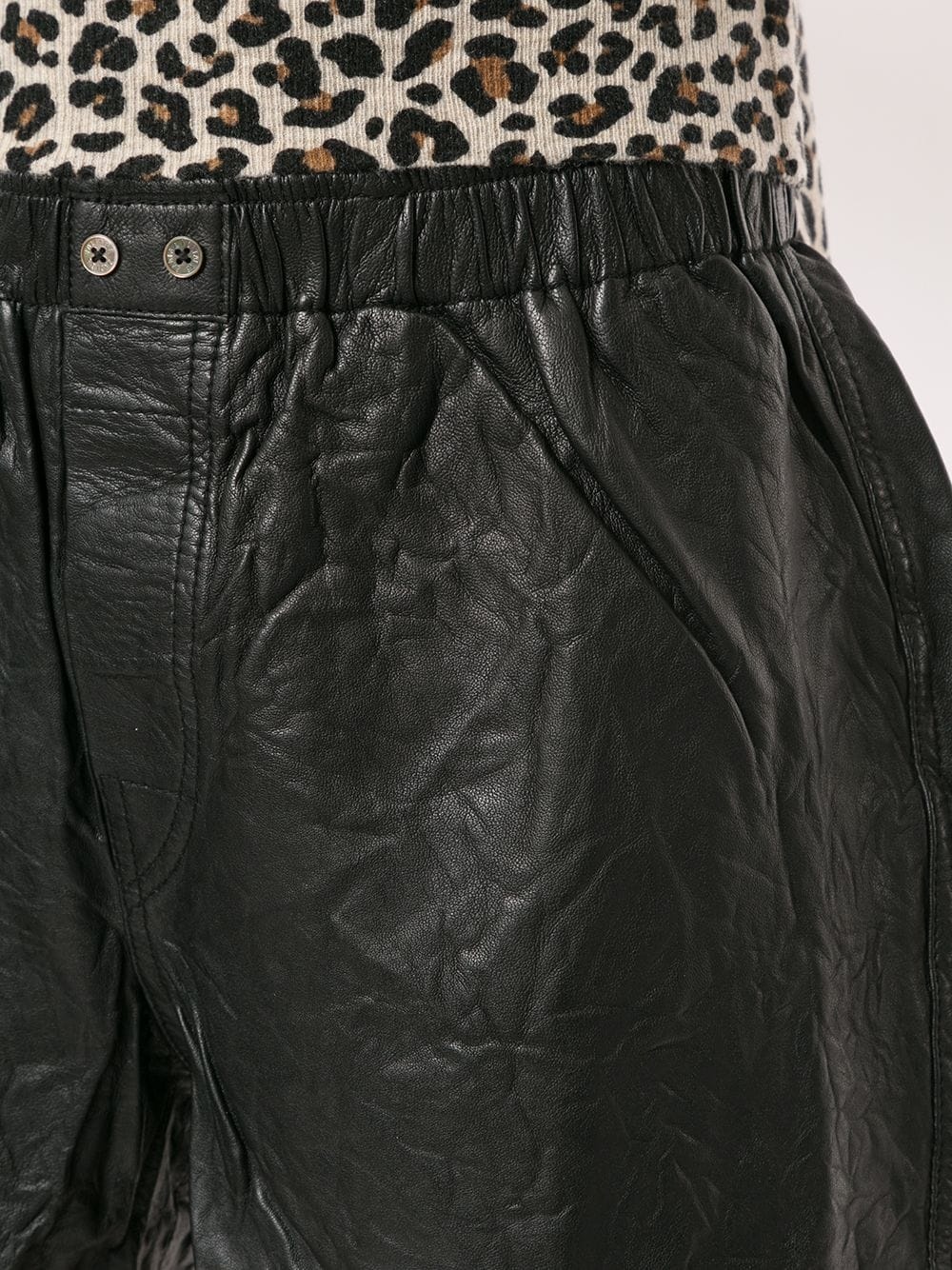 high-rise crinkle shorts - 5