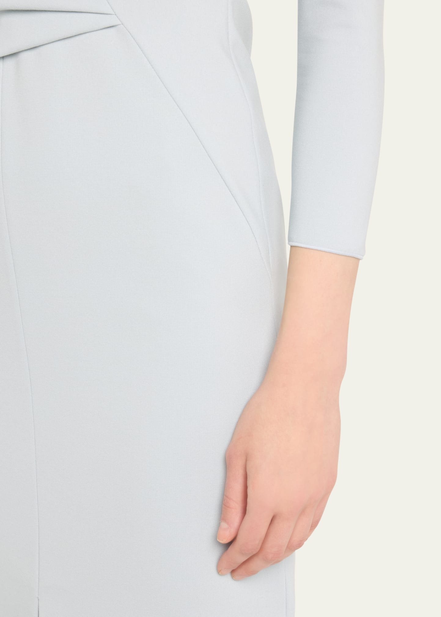 Milano Jersey Dress with Gathered Waist - 5
