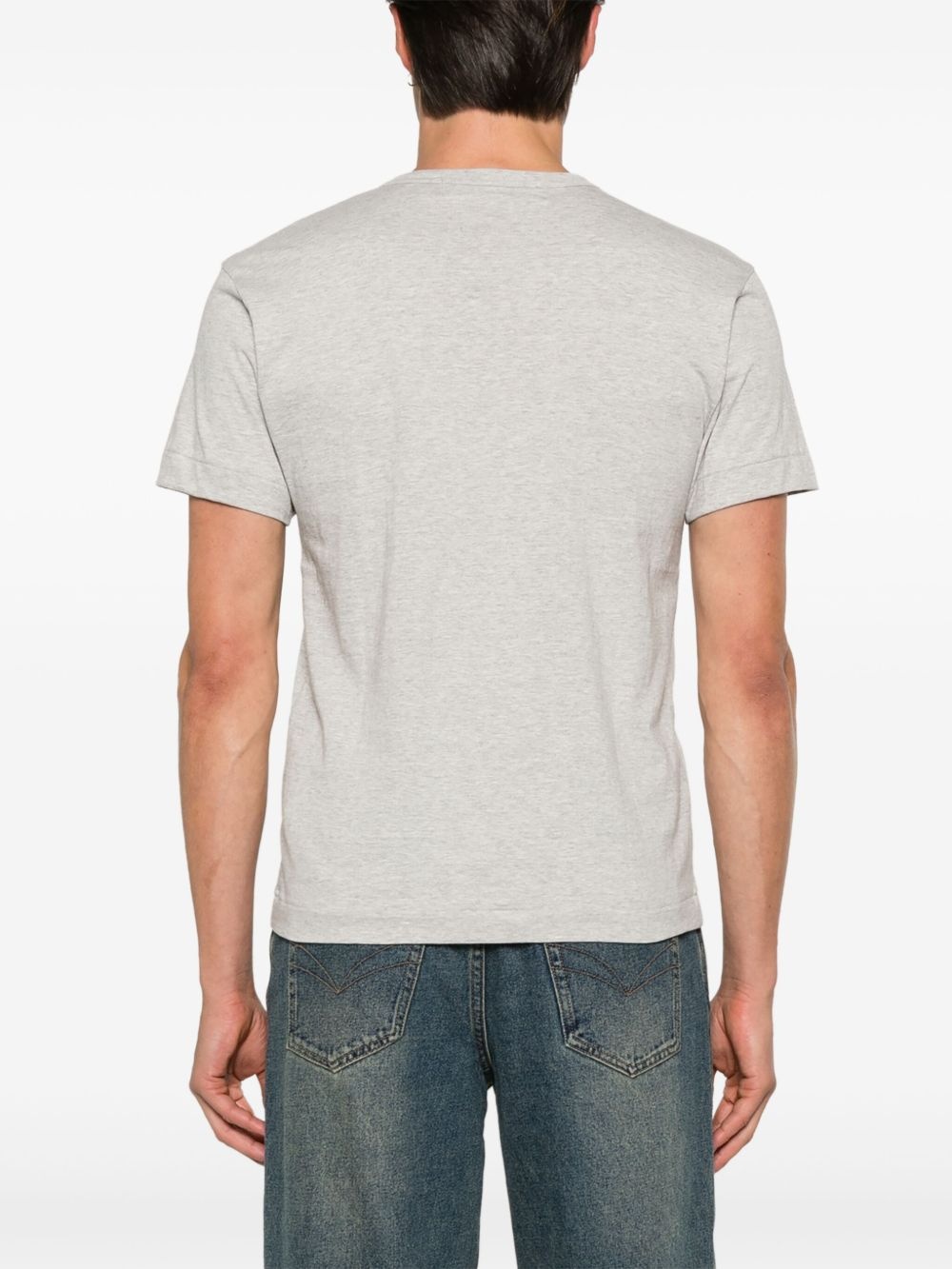side heart-print T-shirt - 4