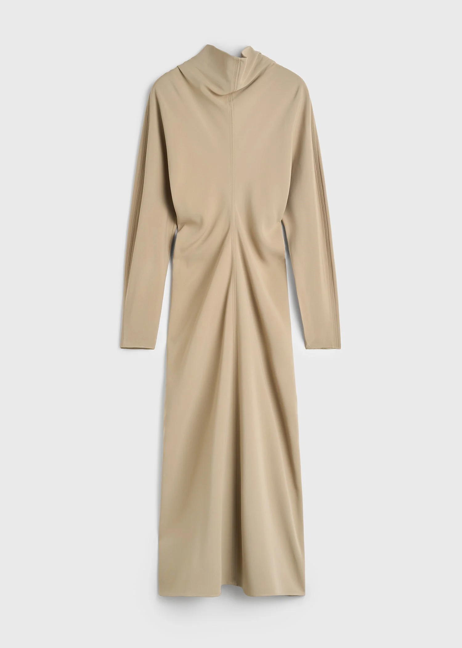 Slouch waist scarf dress fawn - 1