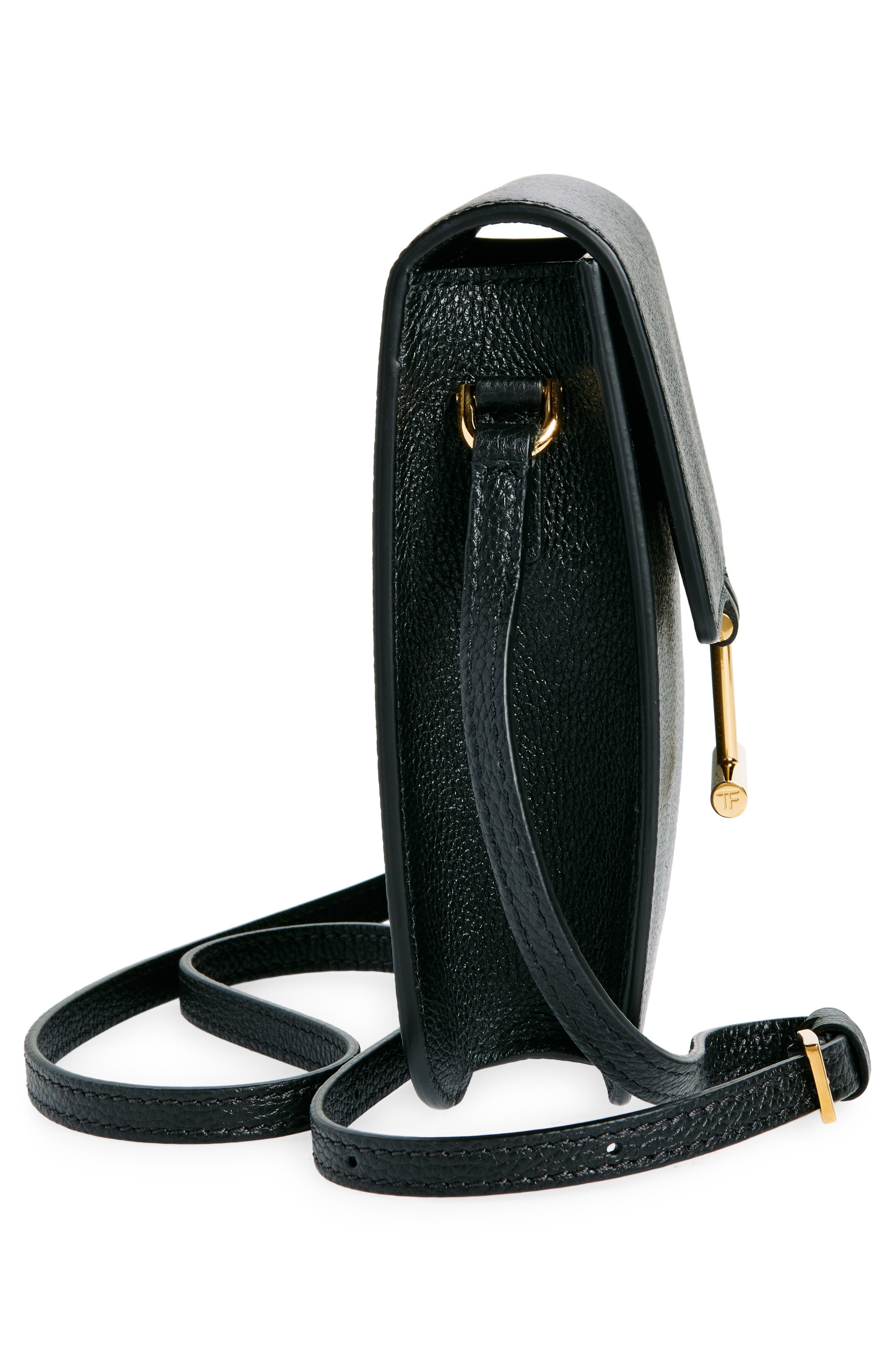Mini Tara Grained Leather Crossbody Bag - 5