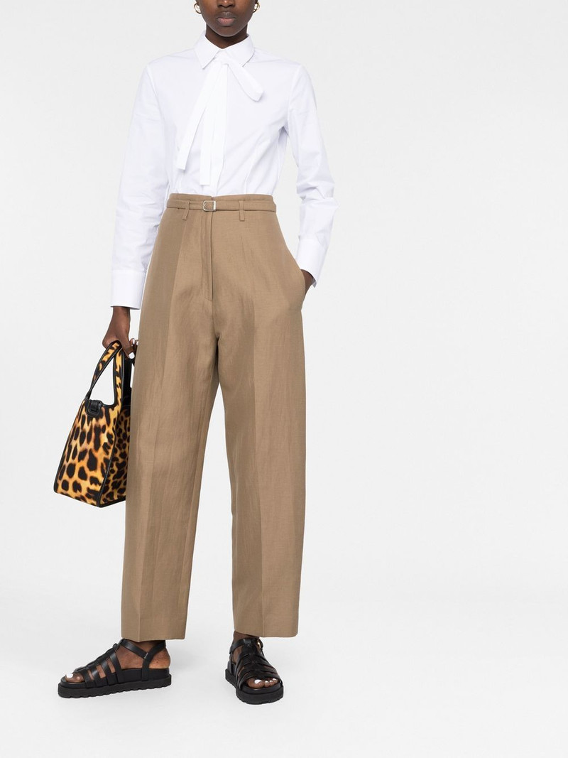 Valentino pussy-bow cotton shirt outlook