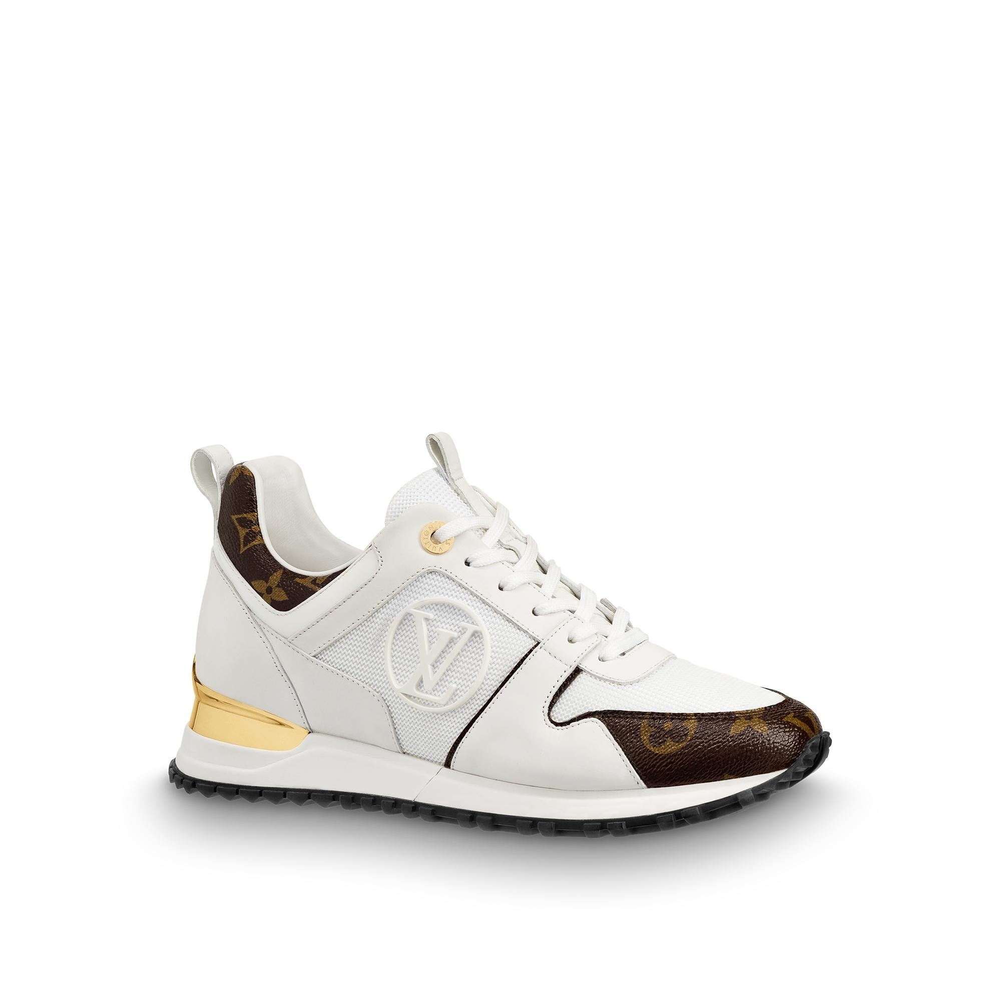 Louis Vuitton Run 55 Sneaker Gold. Size 38.5