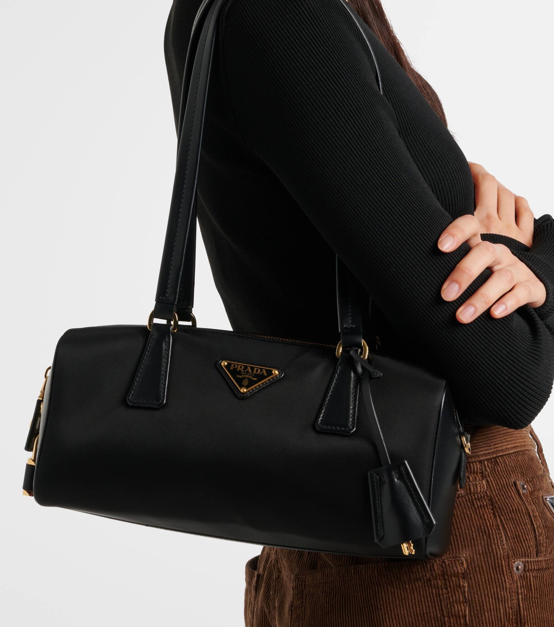 Re-Nylon Medium leather tote bag - 2