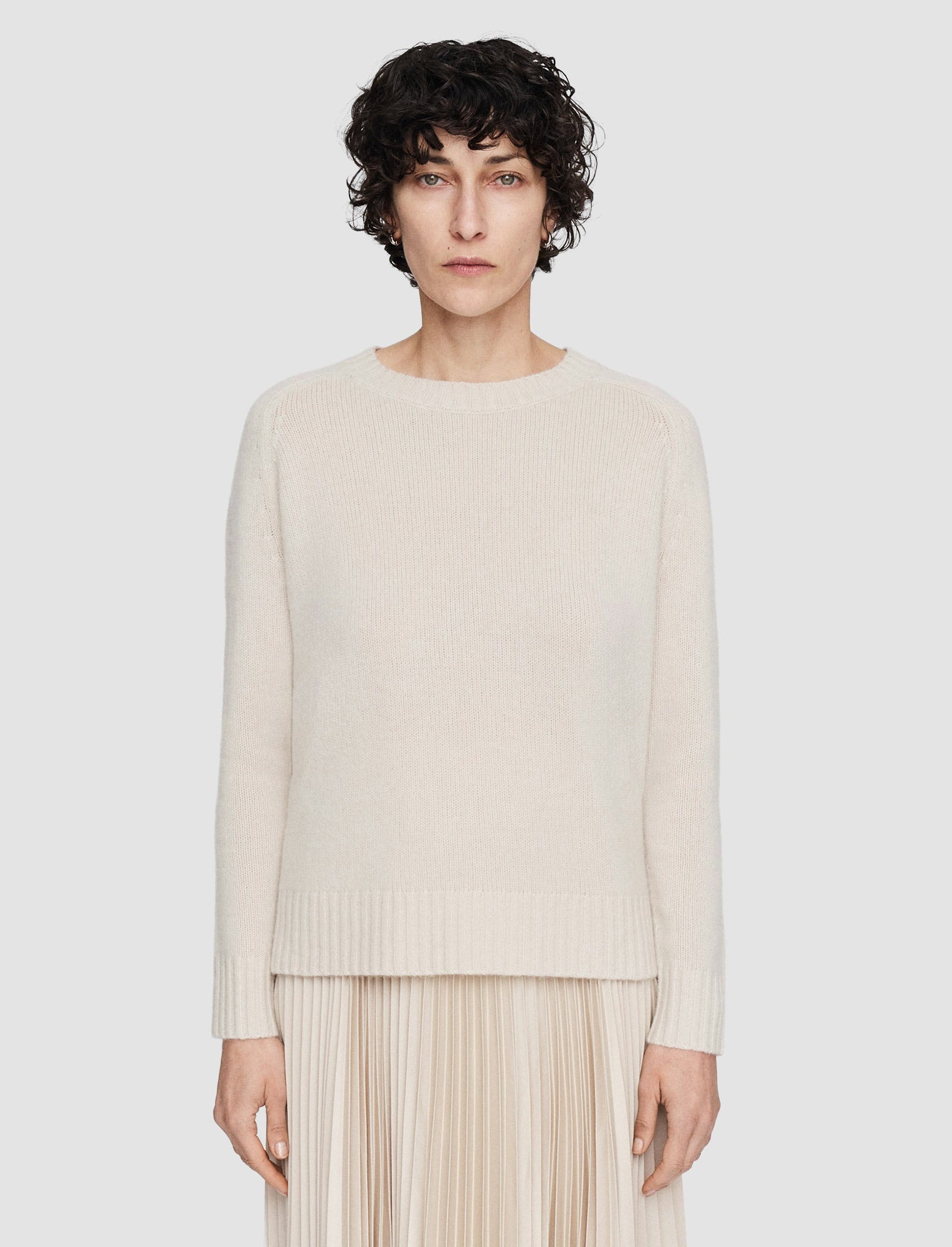 Open Cashmere V Neck Jumper - 3
