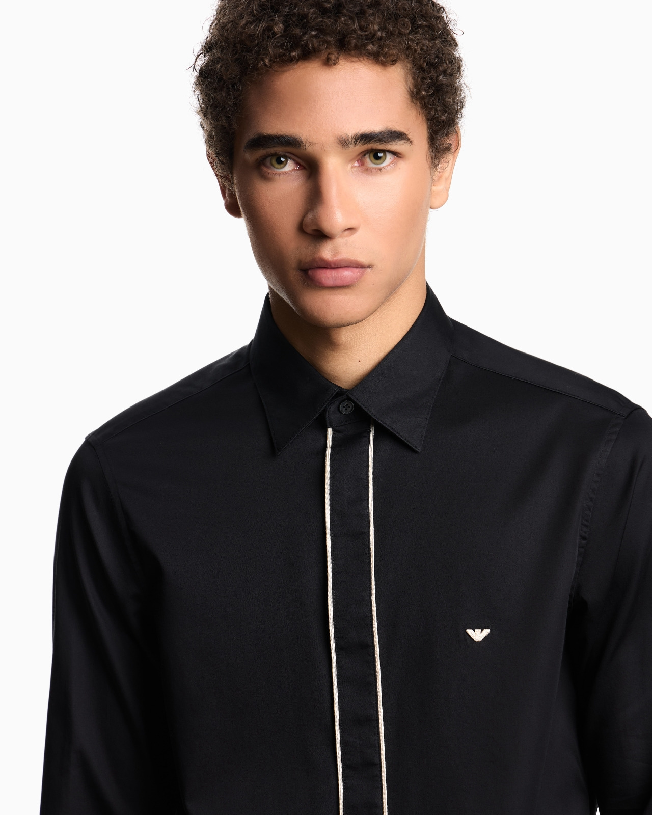 PIMA COTTON SHIRT WITH PIPING - 5