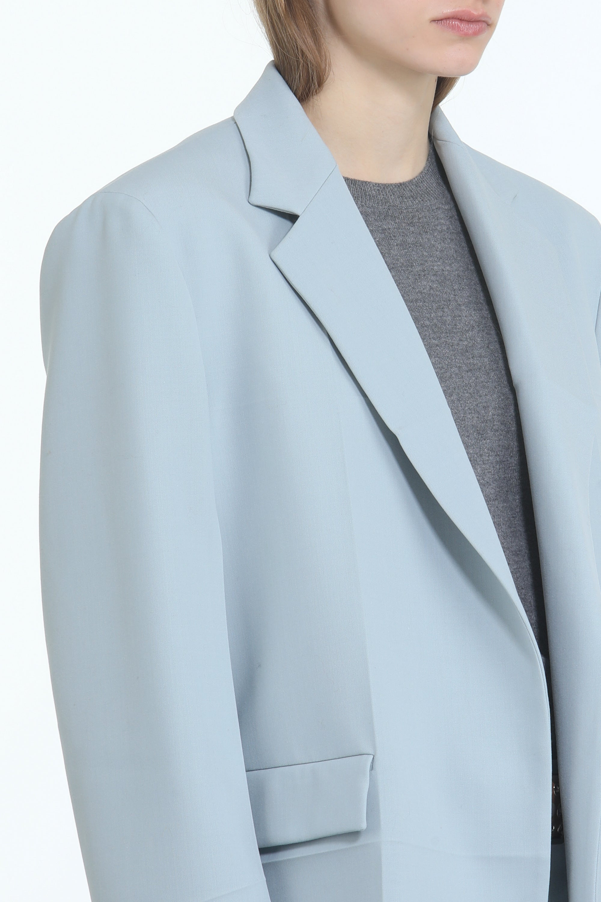 OVERSIZED BLAZER WITH SHOULDER PADS - 5