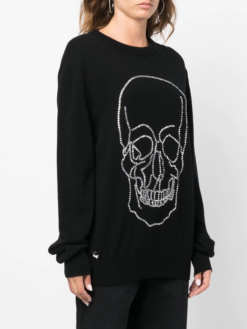 studded-skull cashmere pullover - 3
