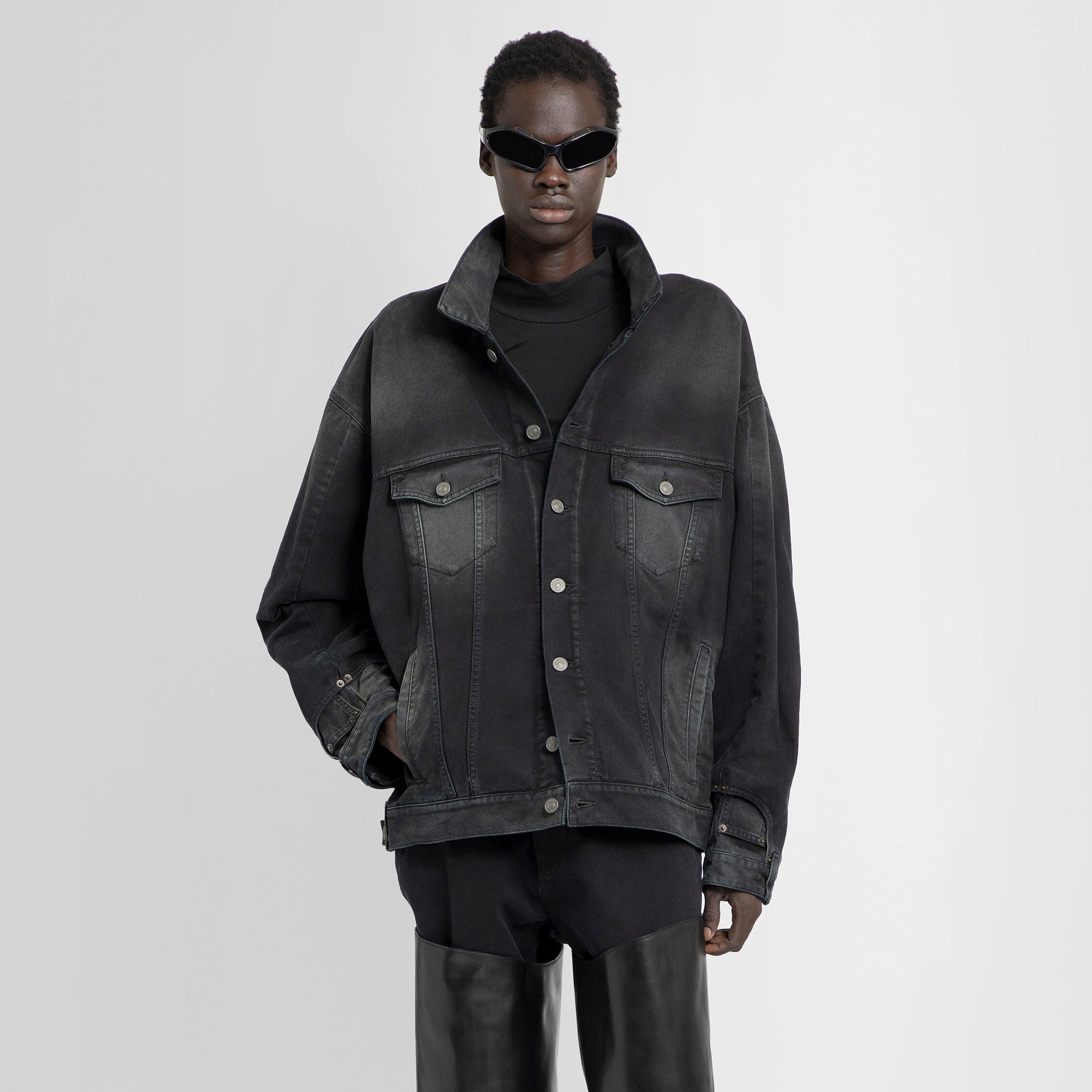 BALENCIAGA MAN BLACK JACKETS - 6