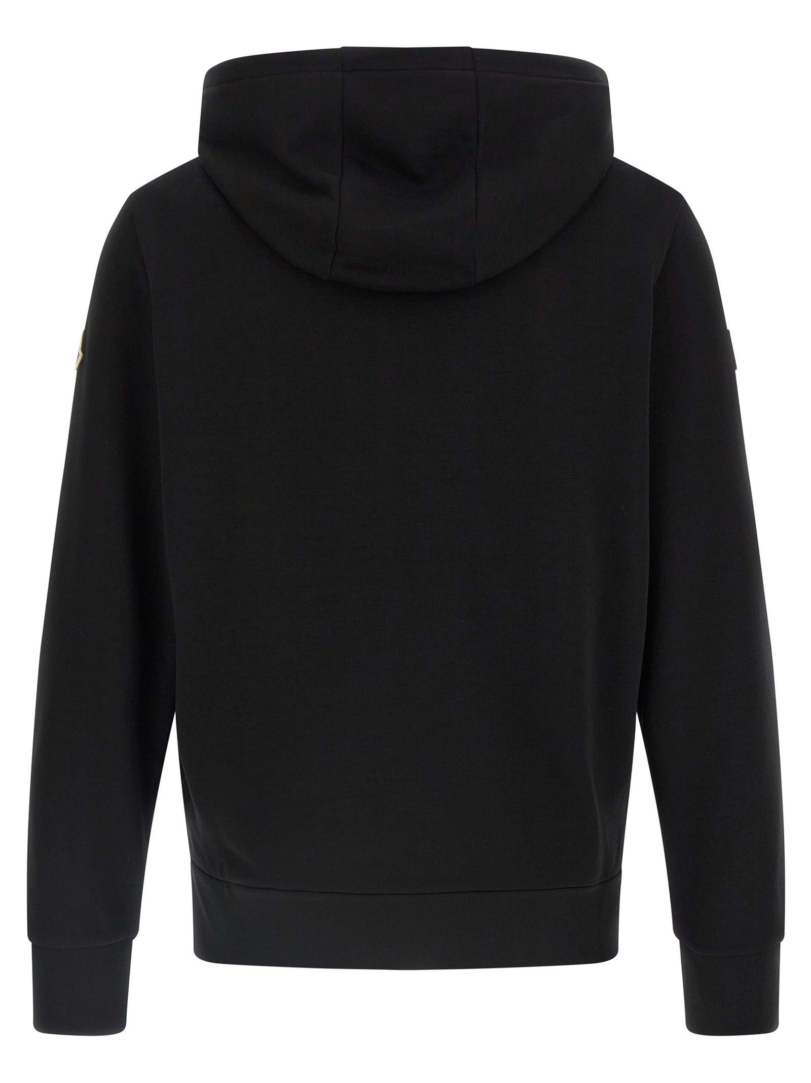 Nylon Insert Hoodie Sweatshirt Black - 2