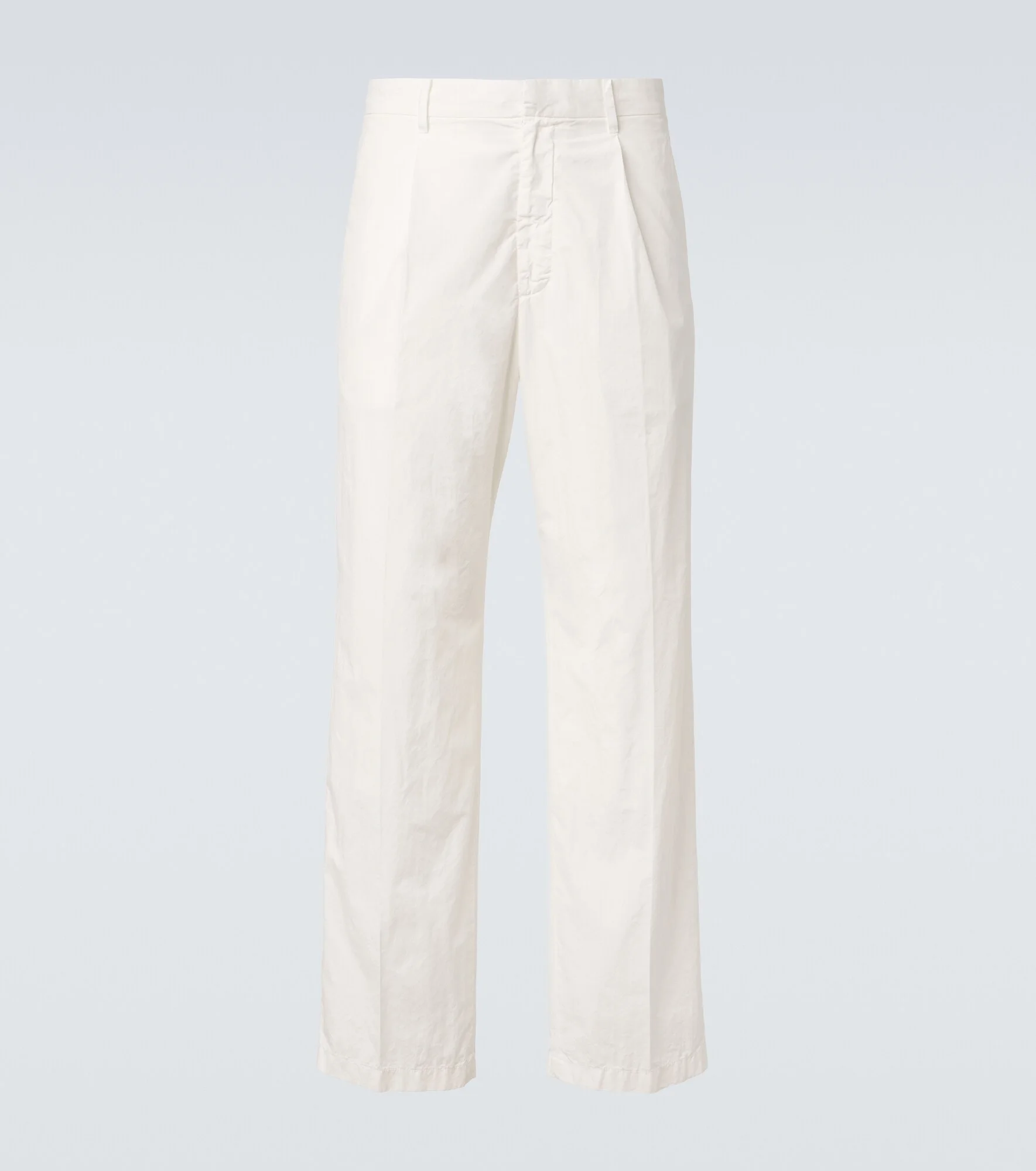 Cotton straight pants - 1