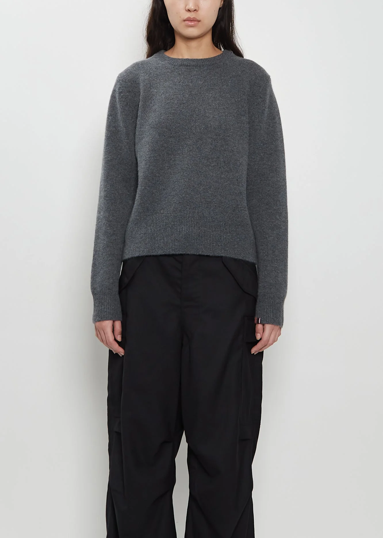 n°430 Jeanne Stretch Cashmere Sweater — Felt - 1
