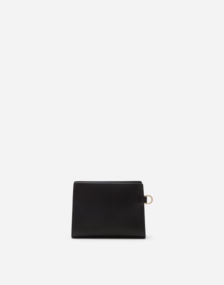 Small Monreale clutch in calfskin with logo - 3