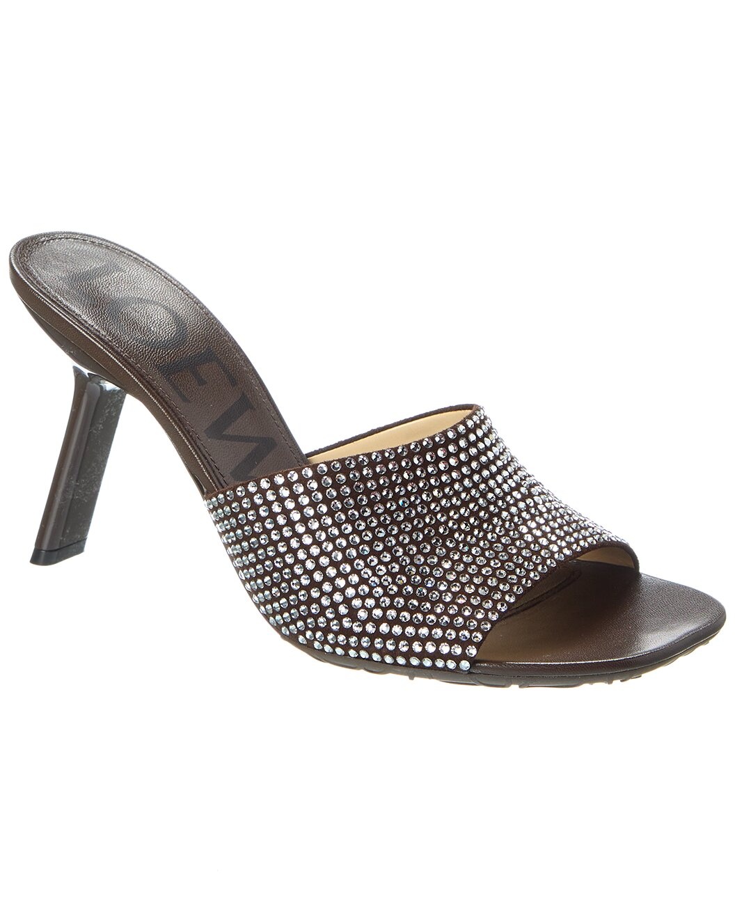 Loewe Petal Strassed Leather Mule - 1