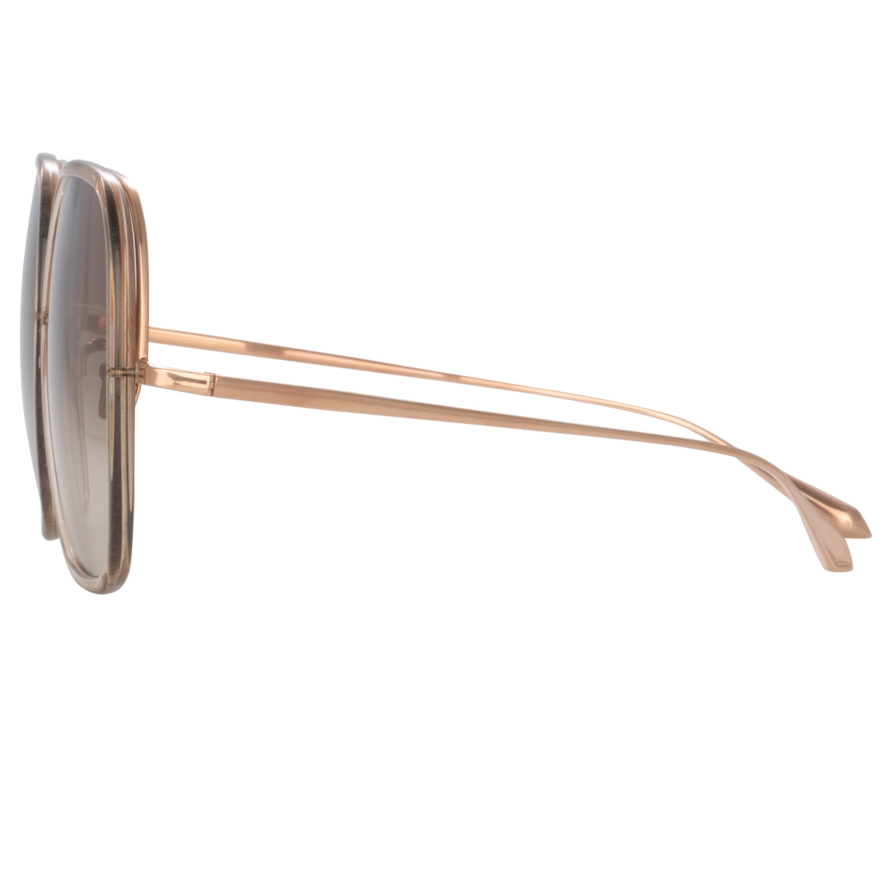 CELIA OVERSIZED SUNGLASSES IN ASH - 3