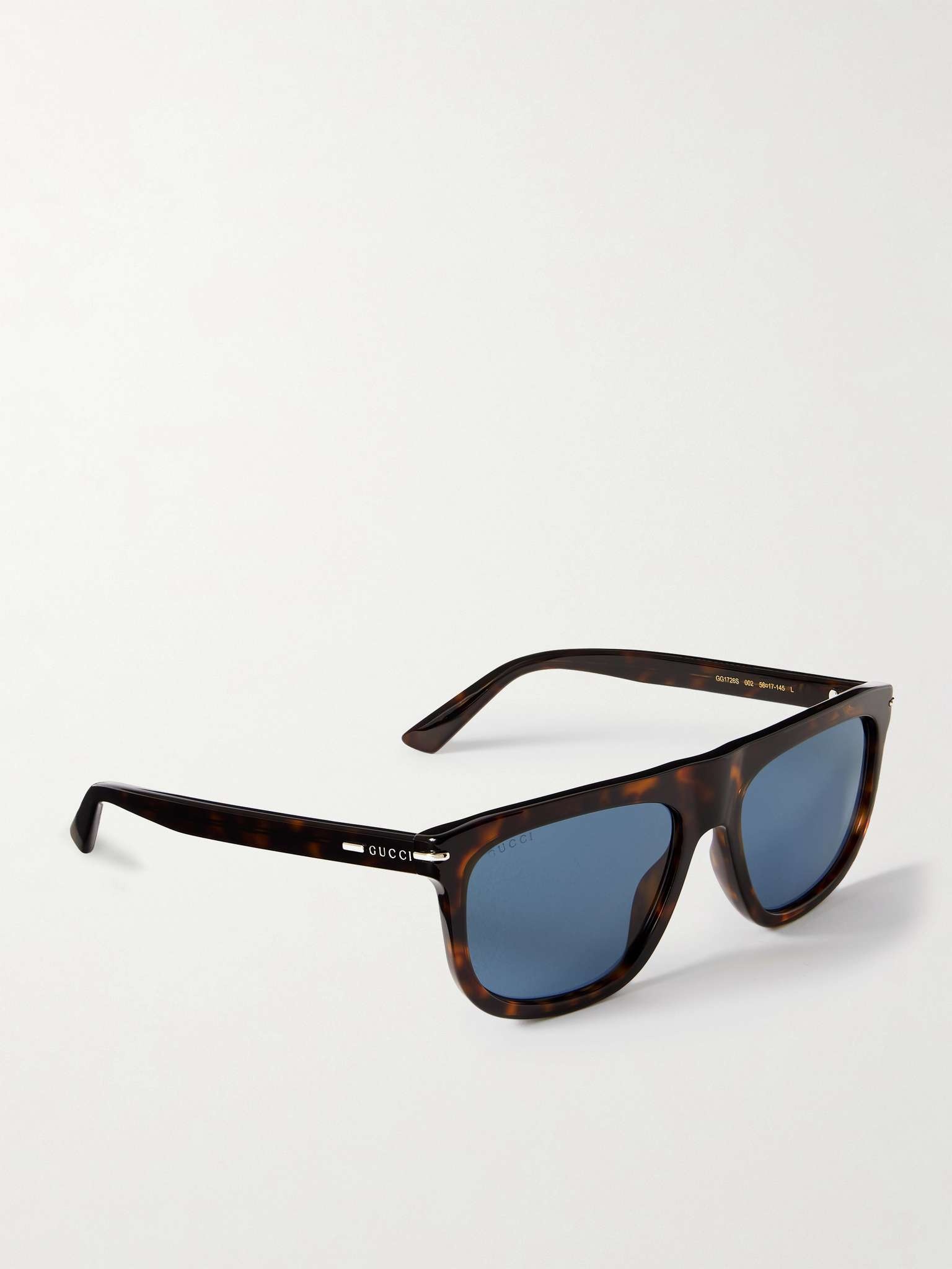 D-Frame Tortoiseshell Acetate Sunglasses - 3