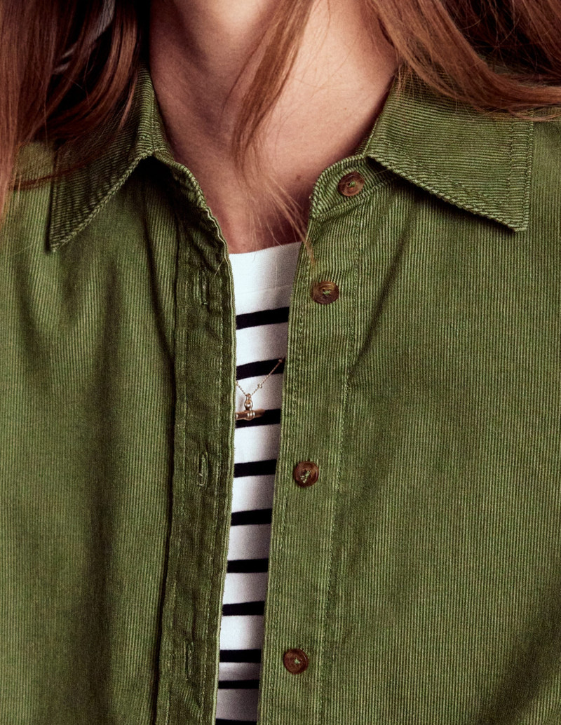 Sienna Cord Shirt-Fern 3
