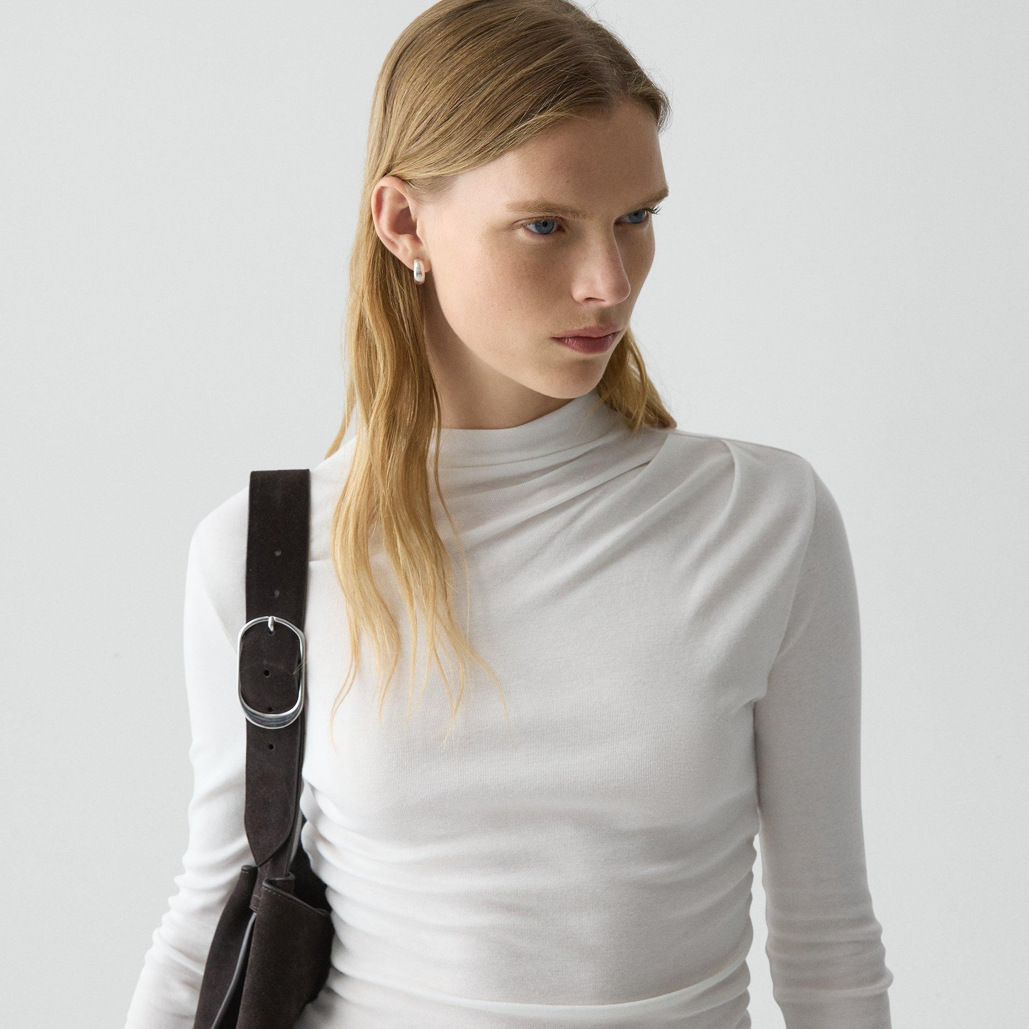 Mock Neck Top in Soft Rib - 5