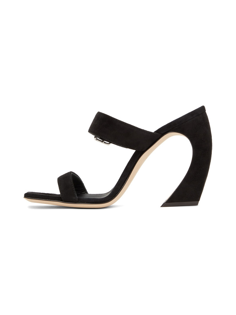 Black Musa Heeled Sandals 3