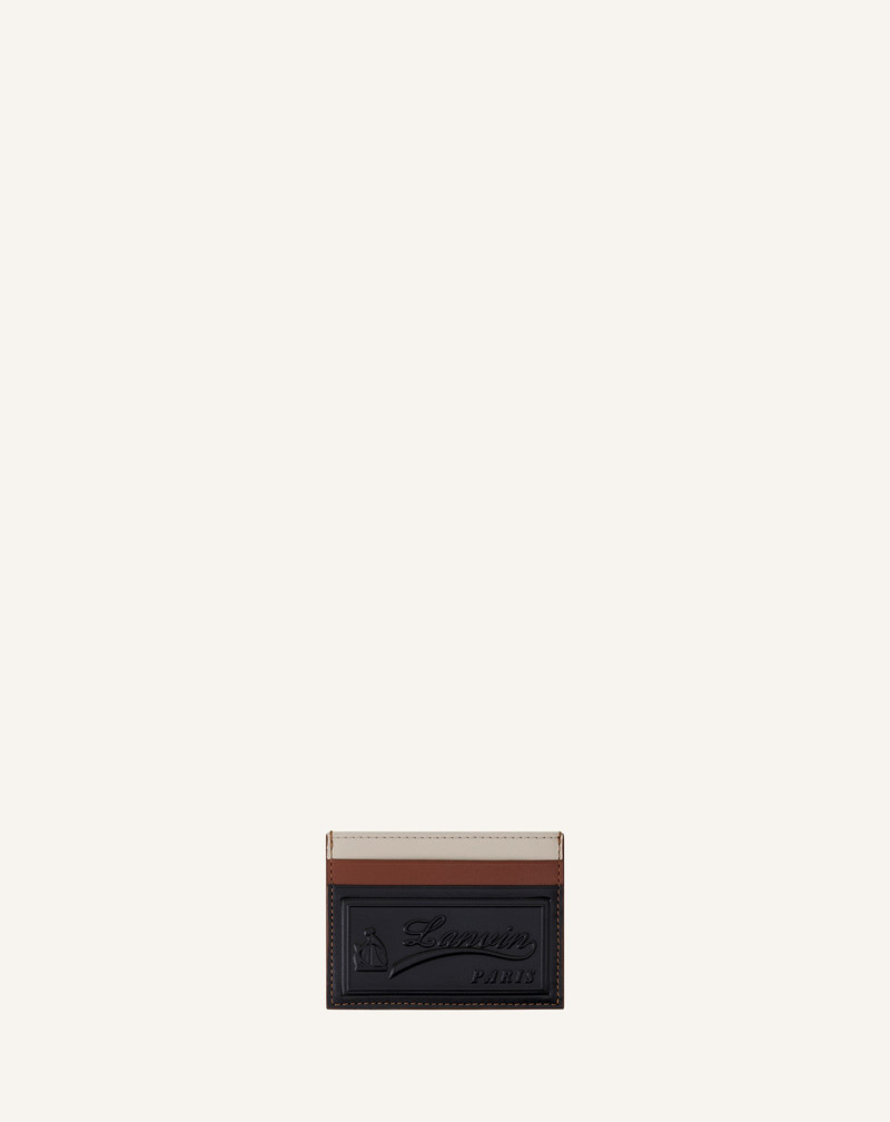 TRICOLOR LEATHER CARD HOLDER 1