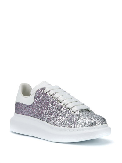 Alexander McQueen oversized glitter sneakers outlook