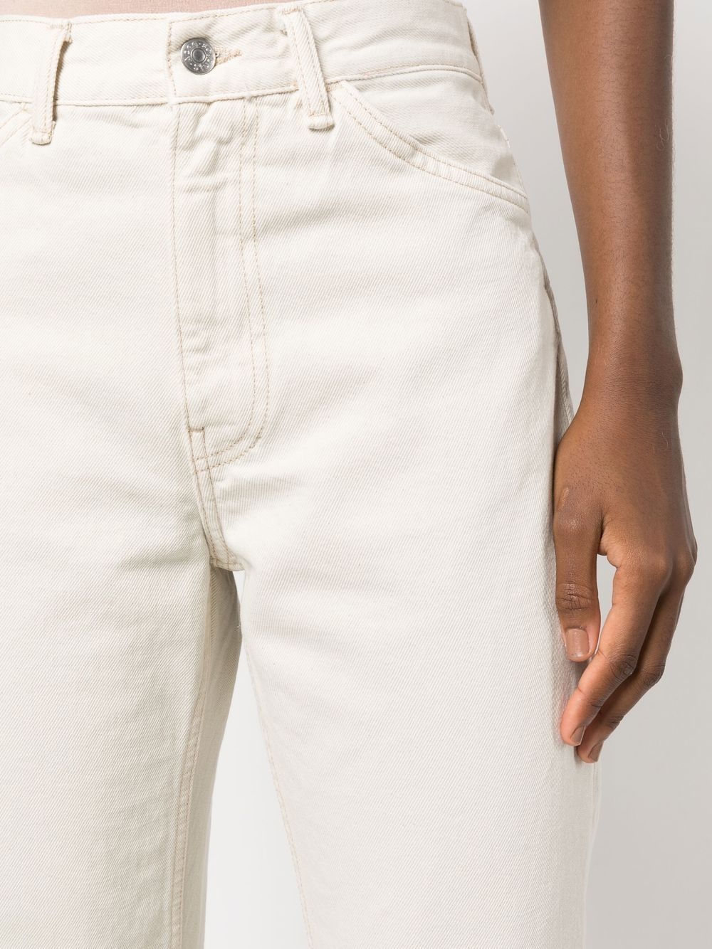high-waist straight-leg jeans - 8