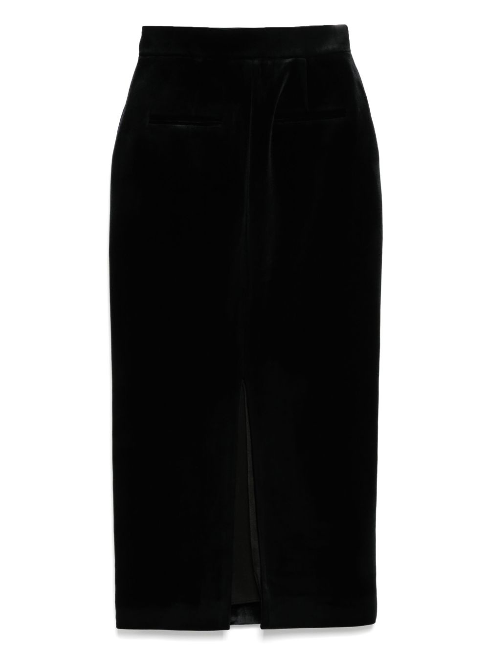 velvet pencil skirt - 2