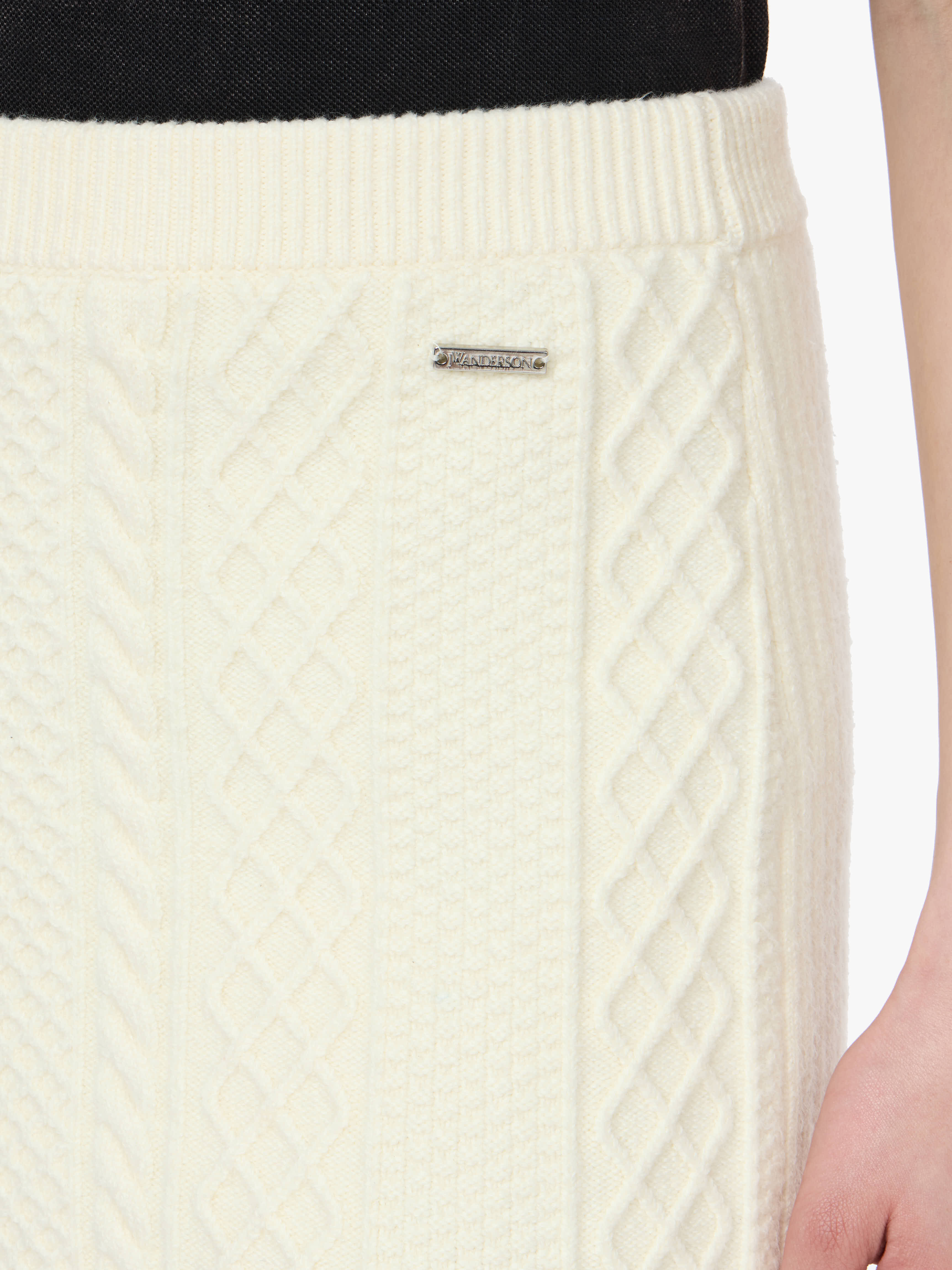 CABLE KNIT MINI SKIRT - 4