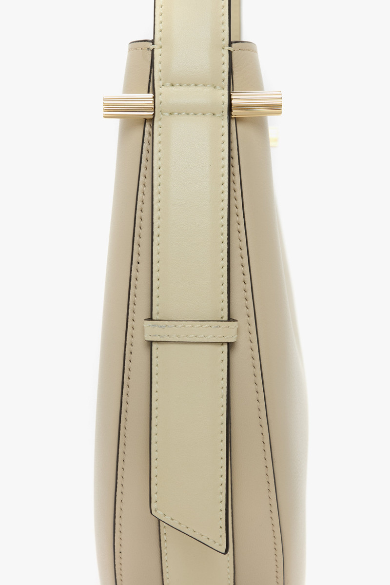 Victoria Beckham Dia Hobo Bag In Ivory Smooth Leather outlook