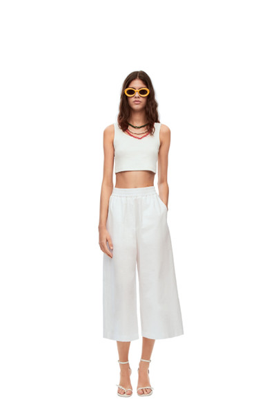 Loewe Cropped trousers in cotton outlook