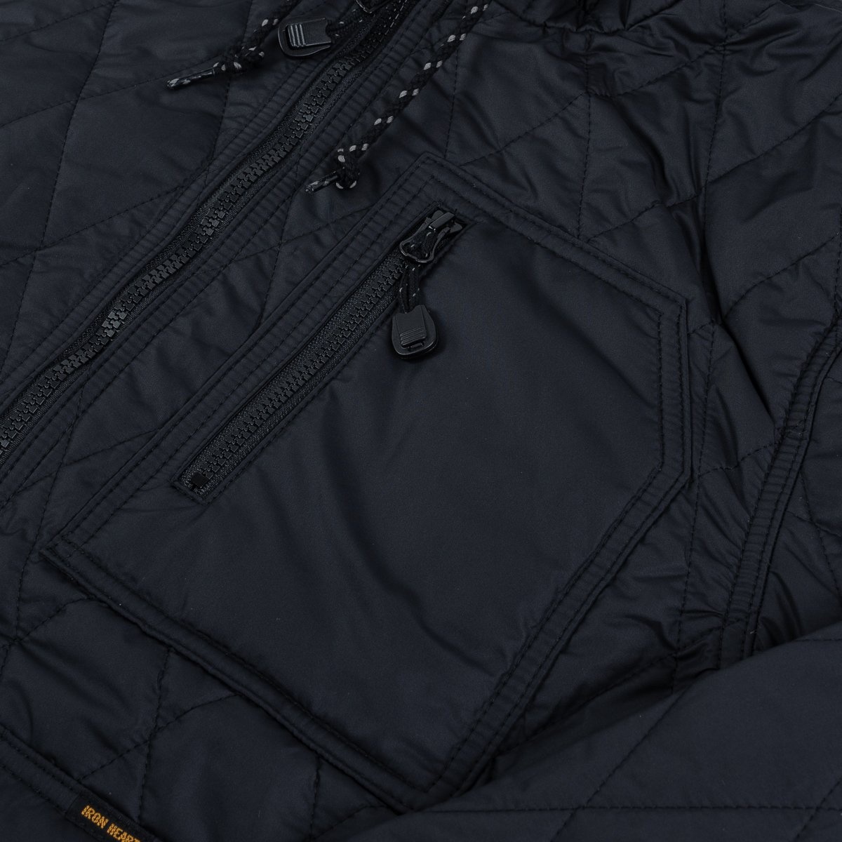 IHJ-100-BLK Quilted Light Parka - Black - 8