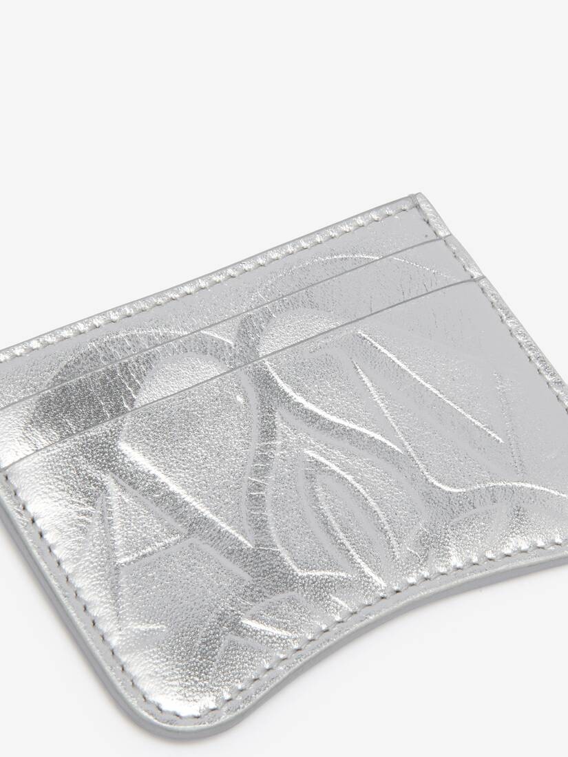 Women's The Seal Card Holder in Silver - 4