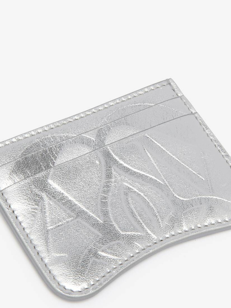 Alexander McQueen Women's The Seal Card Holder in Silver outlook