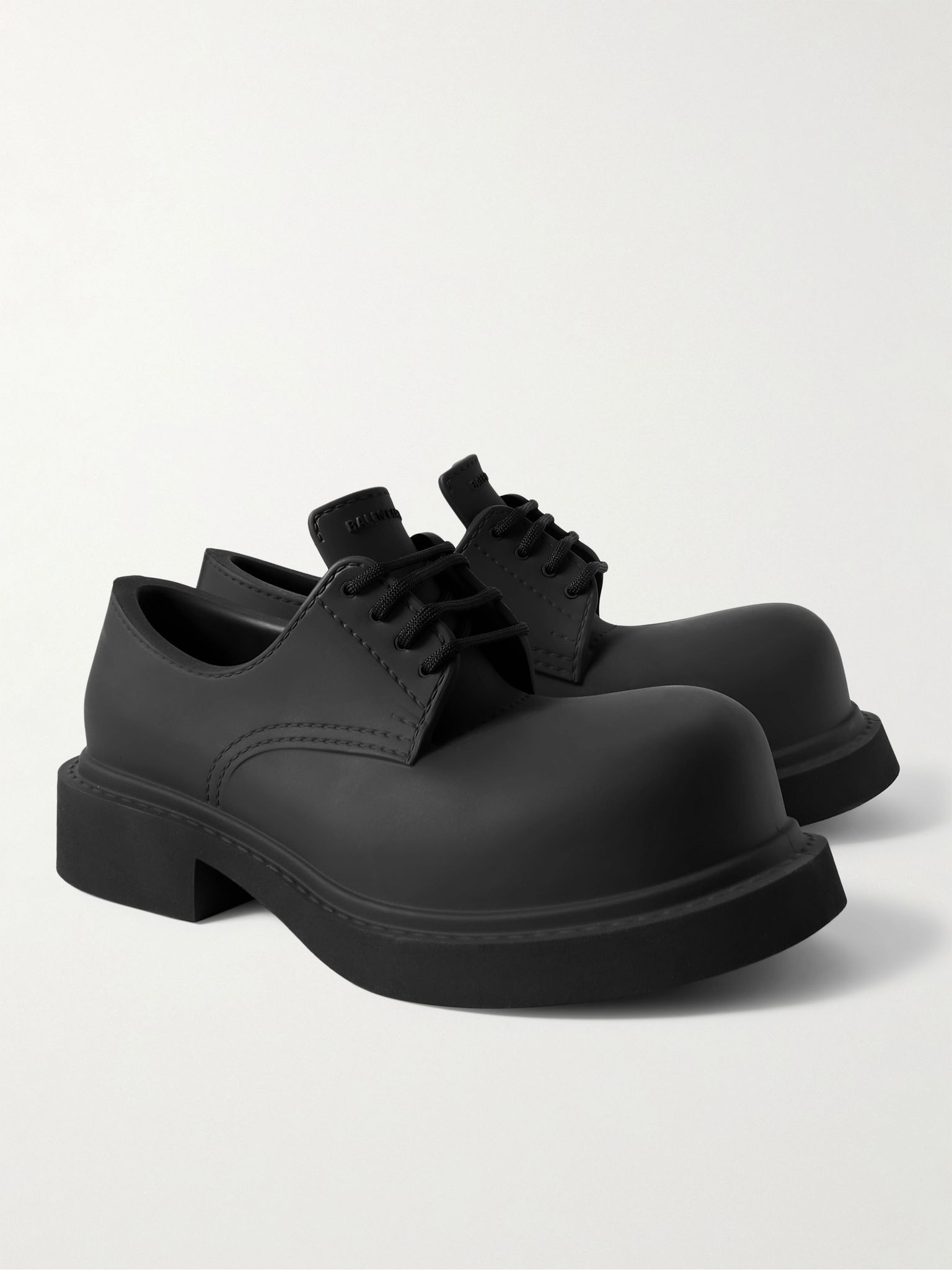 Rubber Derby Shoes Black - 4