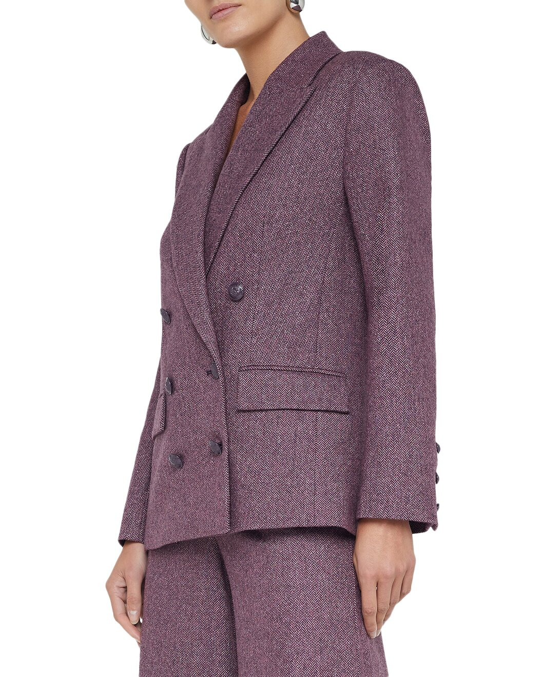 L'AGENCE Colin Double Breasted Wool Blazer - 3