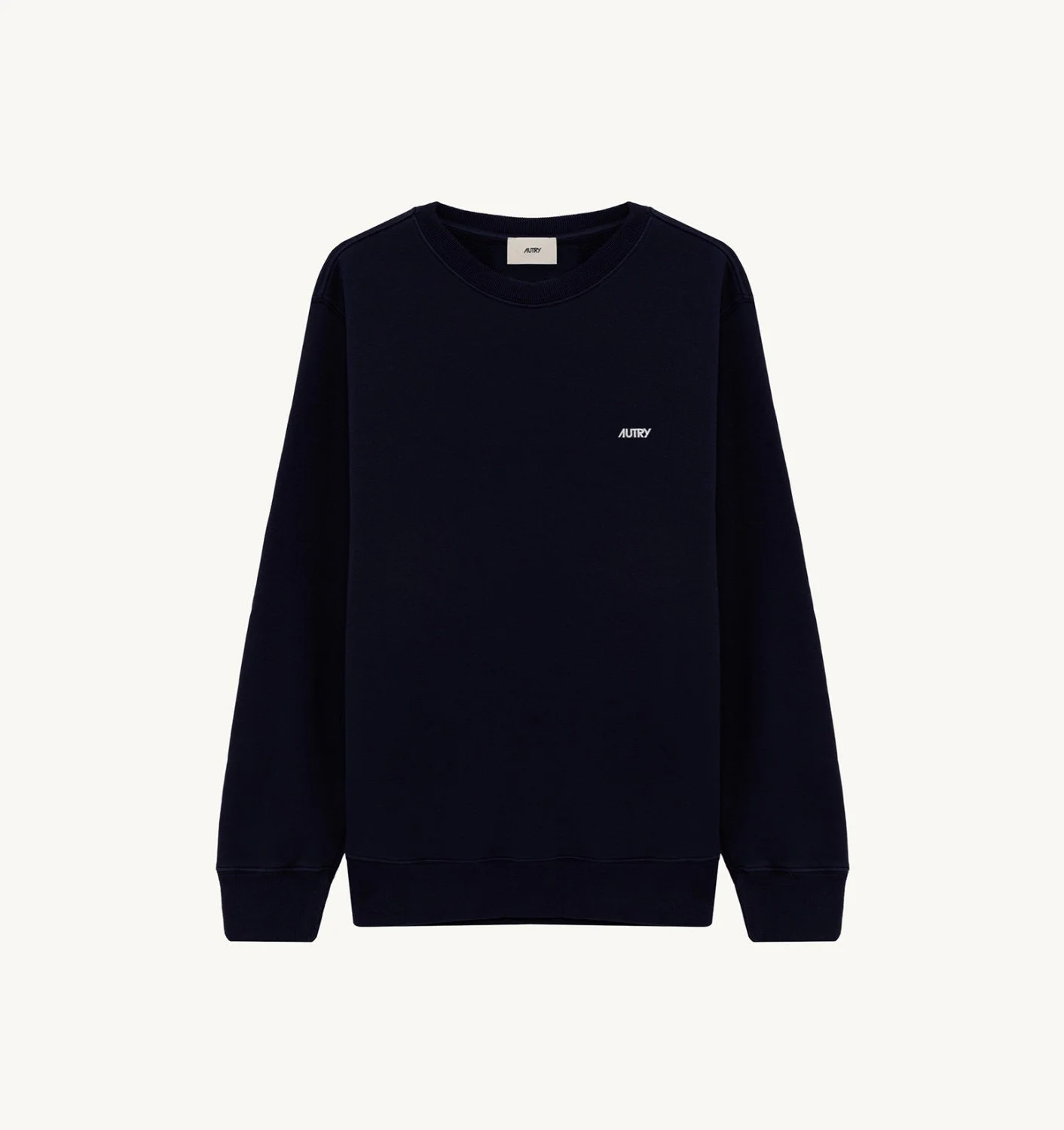 EMBROIDERED AUTRY LOGO CREWNECK SWEATSHIRT MAN - 1