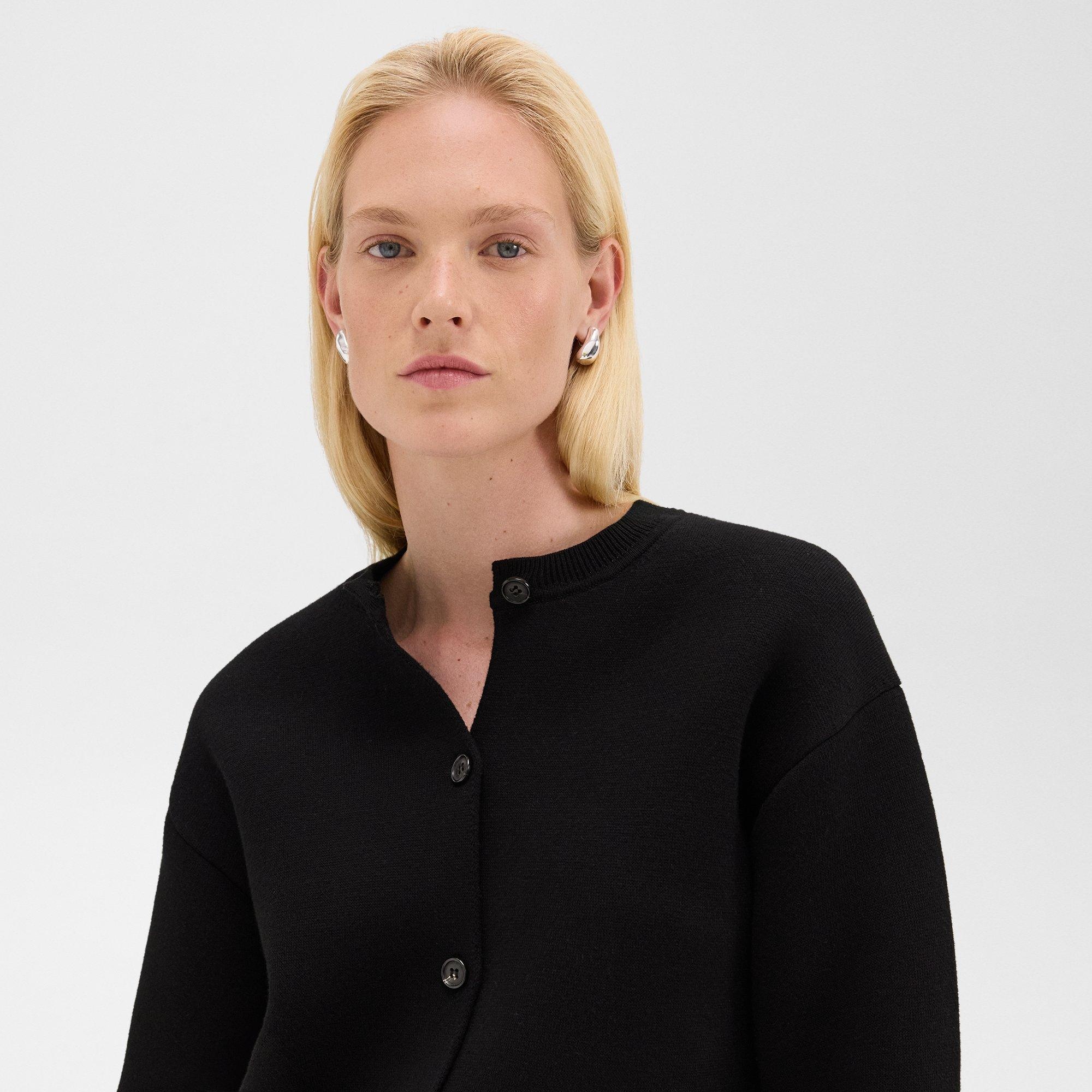 Structured Cardigan in Cotton - 5
