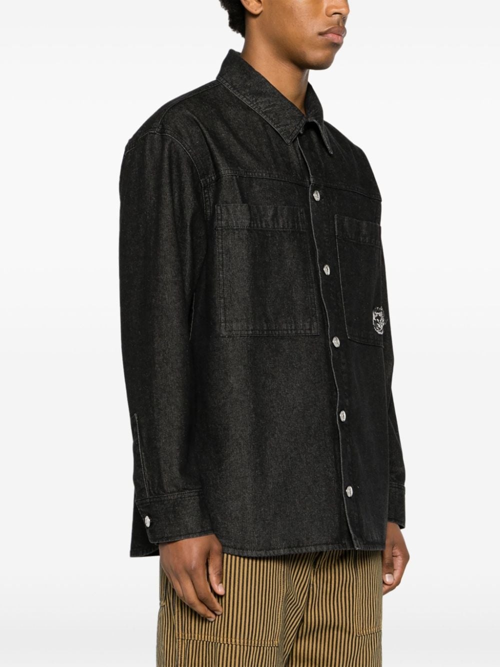 Tiger Head cotton shirt jacket - 3
