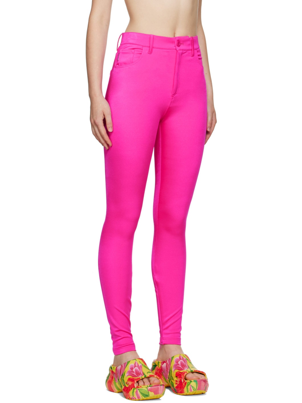 Pink Bodycon Leggings - 2