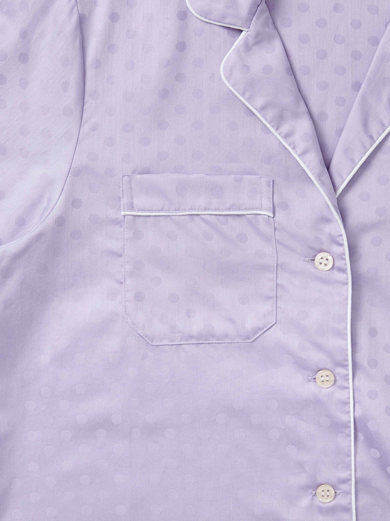 Women's Pyjamas Kate 7 Cotton Jacquard Lilac - 8