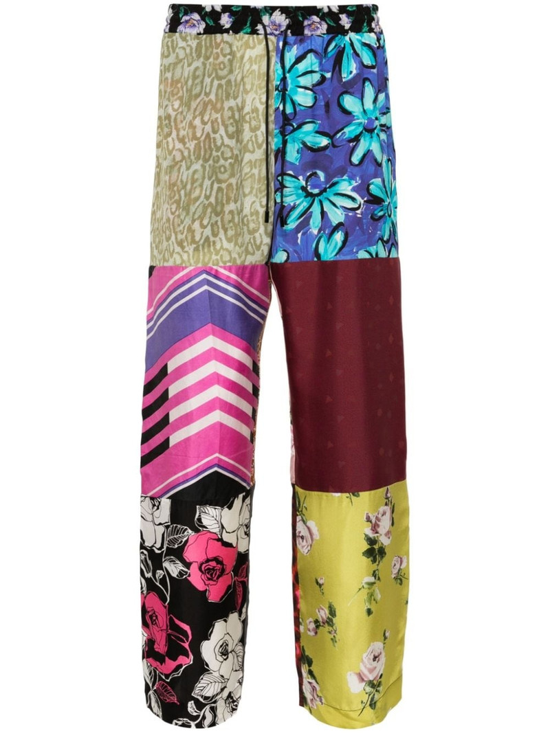Regenerated Silk Scarves straight-leg trousers 1
