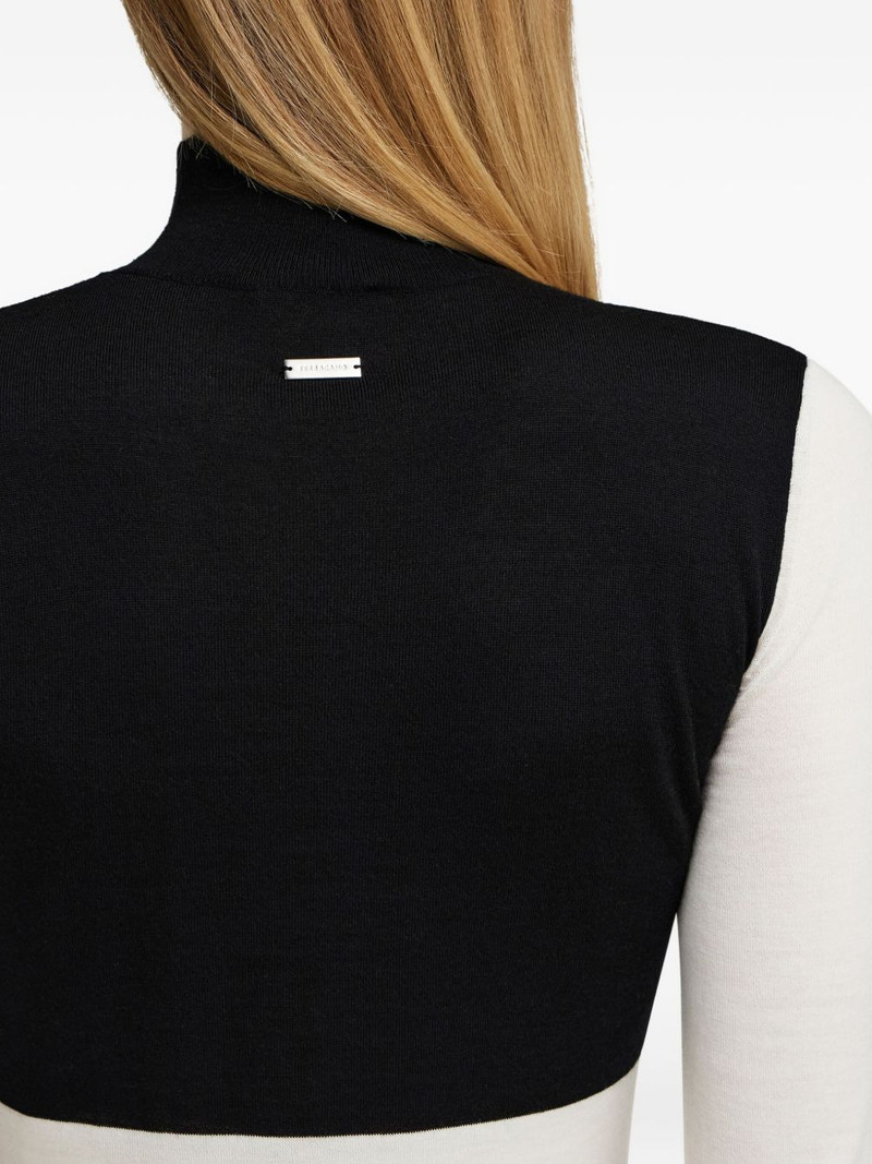colour-block turtleneck dress 5