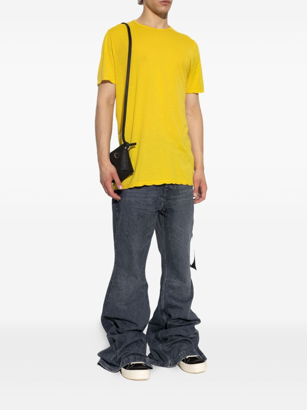 raw-edge short-sleeve T-shirt - 2