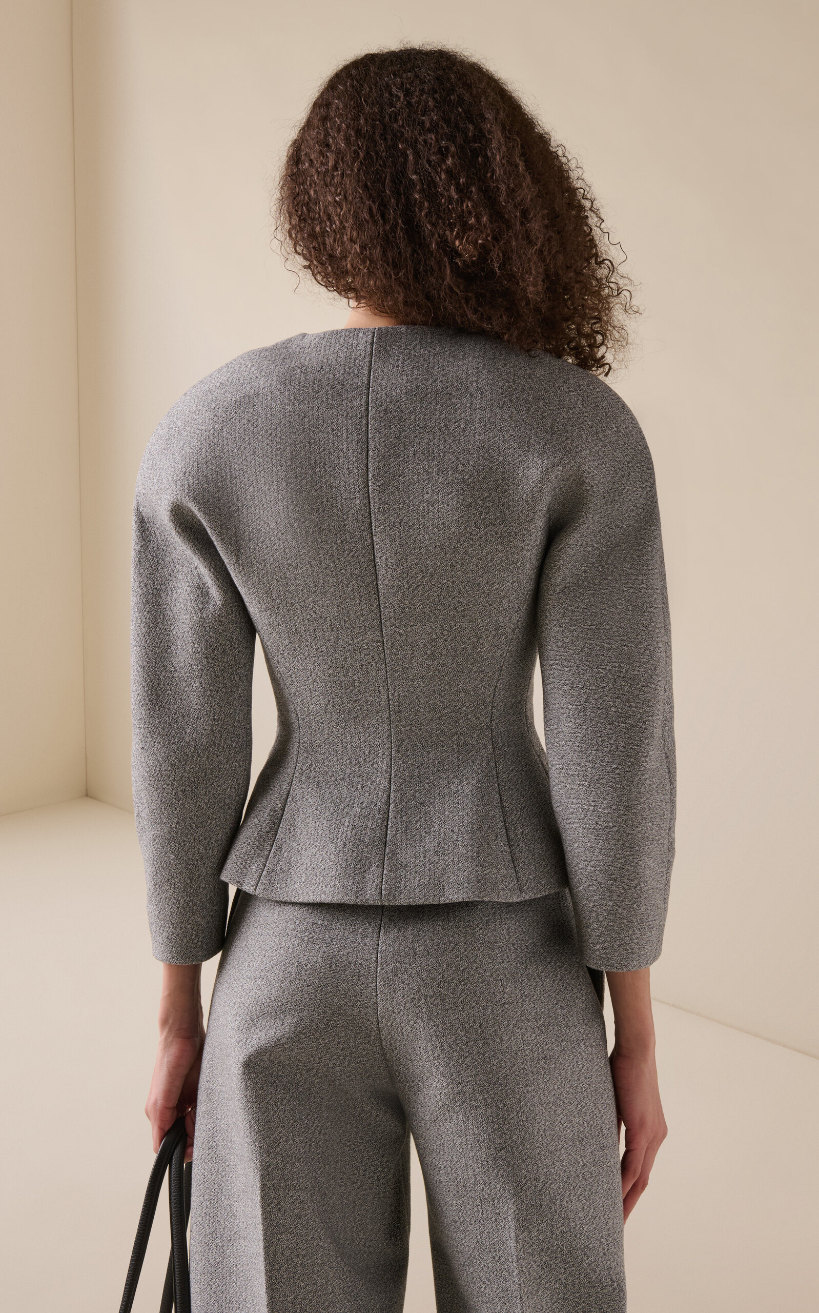 Ovalo Crepe Petite Jacket grey - 4