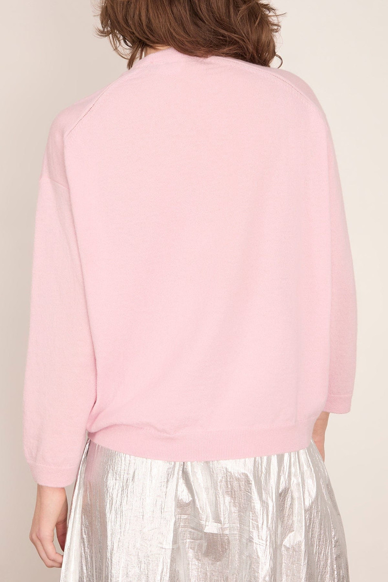 Noe Knit Sweater in Rose Pink 4