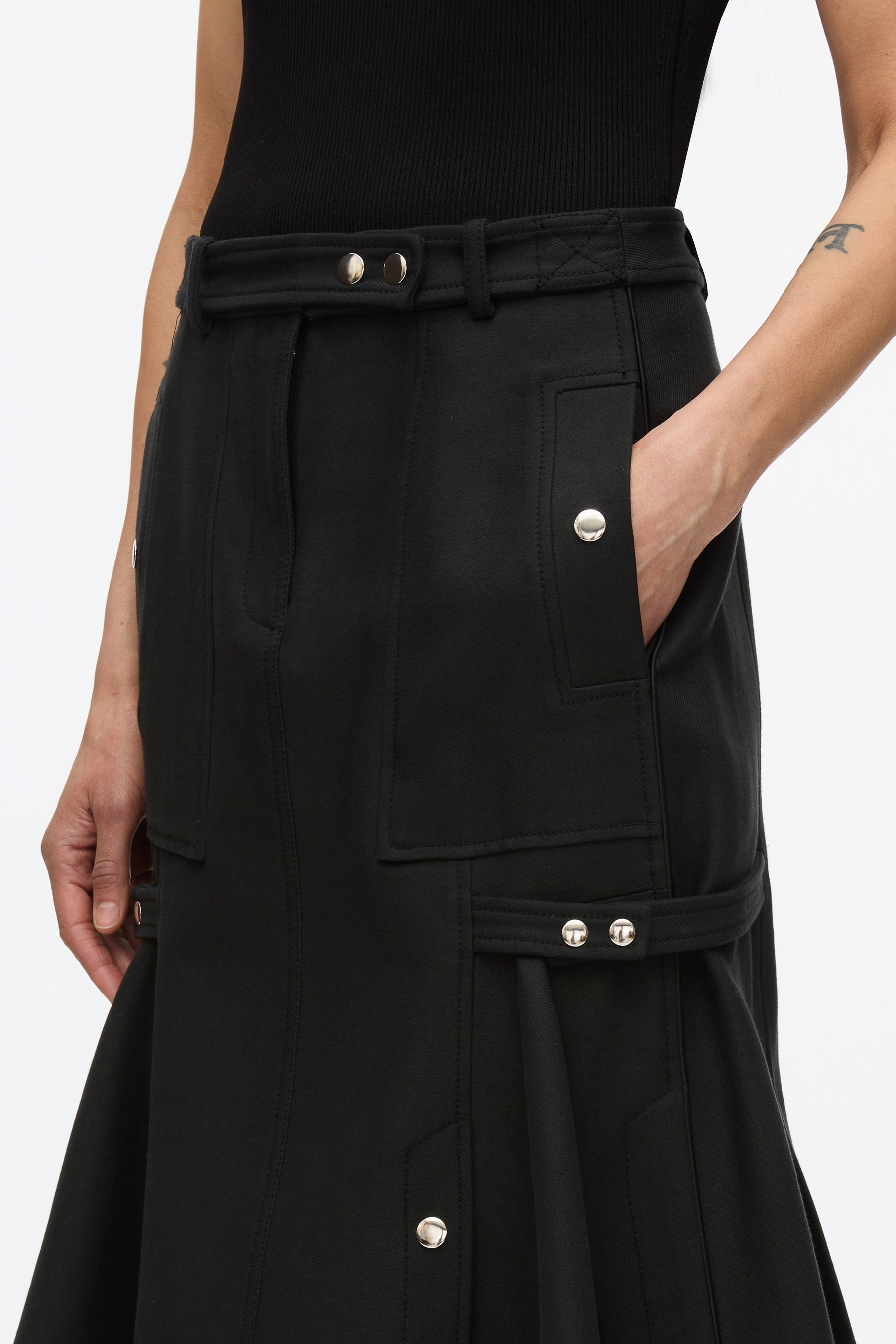 Godet Utility Skirt - 5